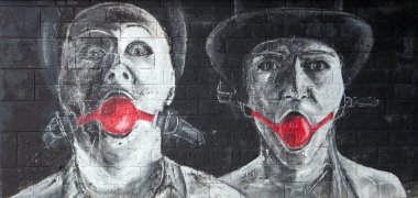Graffiti - iki palyaço
