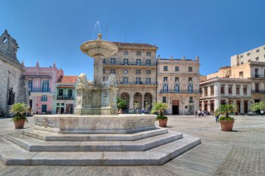 Plaza de San Francisco in Havana clipart