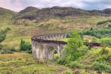 Glenfinnan Viaduct in Scotland clipart