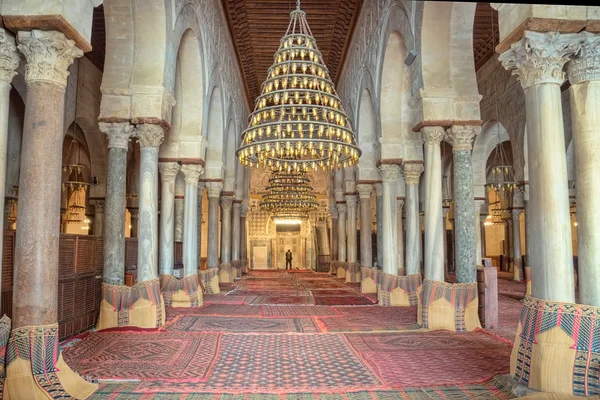 Stock image Prayer hall of the Great Mosque of Kairouan