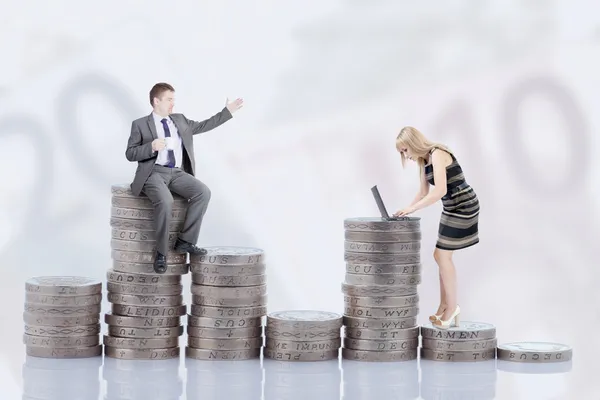 Income and gender — Stock Photo, Image