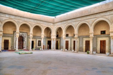 Barber's Mosque, Zaouia of Sidi Sahab, in Kairouan clipart