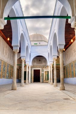 Zaouia of Sidi Sahab in Kairouan, known as the Barber's Mosque clipart