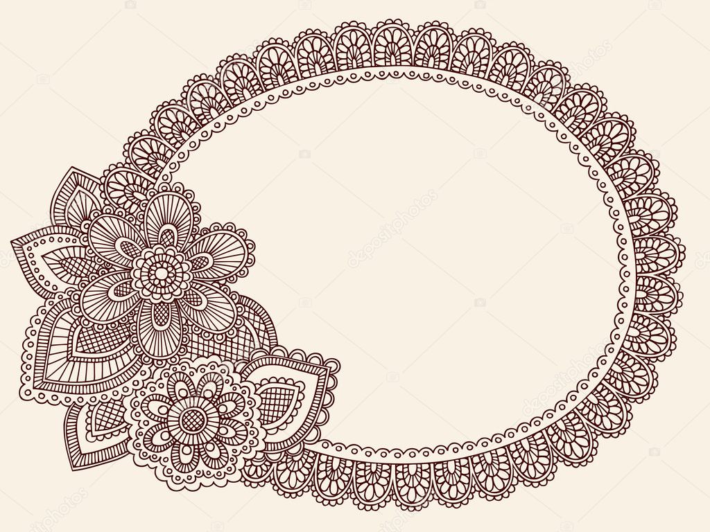 mehndi designs for border - Clip Art Library