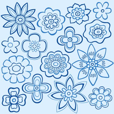 Hand-Drawn Abstract Henna Paisley Vector Illustration Doodle clipart