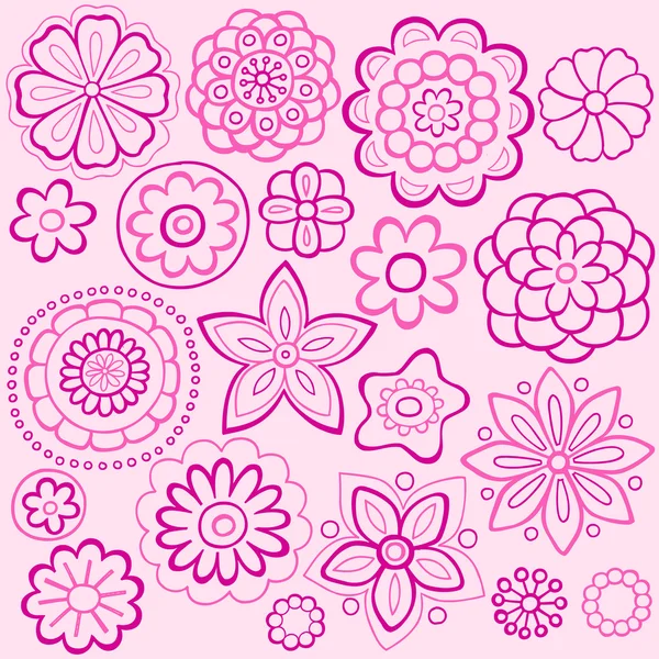 Patrón de repetición sin costuras de delicadas flores de primavera — Archivo Imágenes Vectoriales