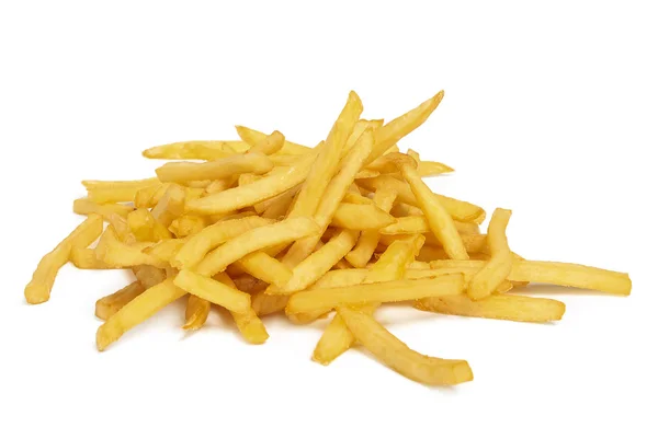 Aardappelen frietjes geïsoleerd op wit — Stockfoto