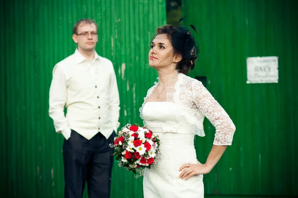 Bröllop Porträtt — Stockfoto