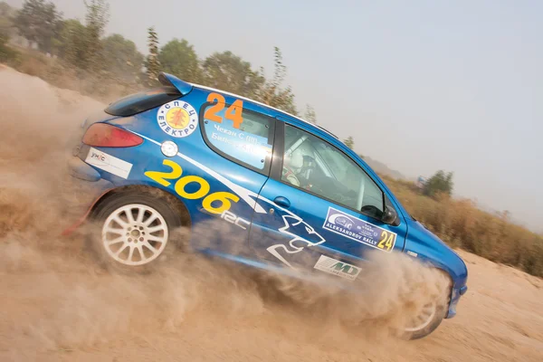 The 5-th stage of the championship of Ukraine "Alexandrov Rally" — Stock Photo, Image