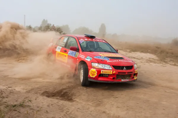 The 5-th stage of the championship of Ukraine Alexandrov Rally — Stock Photo, Image