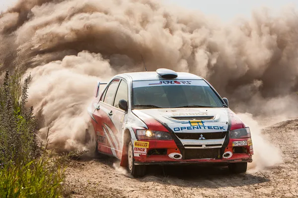 Meisterschaft der Ukraine, die Rallye "kyiv rus" Stockfoto