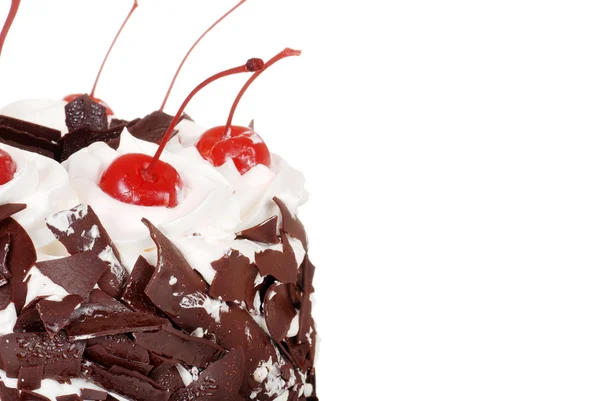 Μέλανα Δρυμό τούρτα μακροεντολή — Φωτογραφία Αρχείου