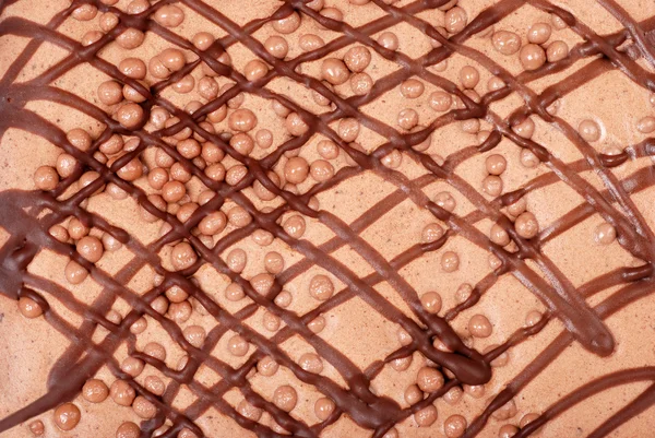 Macro chocolade mousse dessert achtergrond — Stockfoto