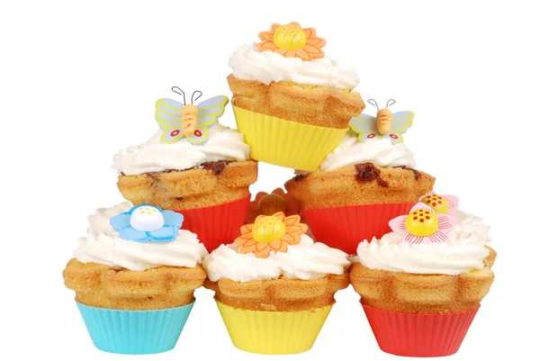 Pile of easter cupcakes — Stock Photo, Image