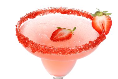 Macro strawberry daiquiri clipart