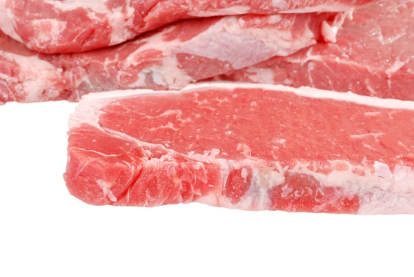 Ruwe strip loin steaks — Stockfoto