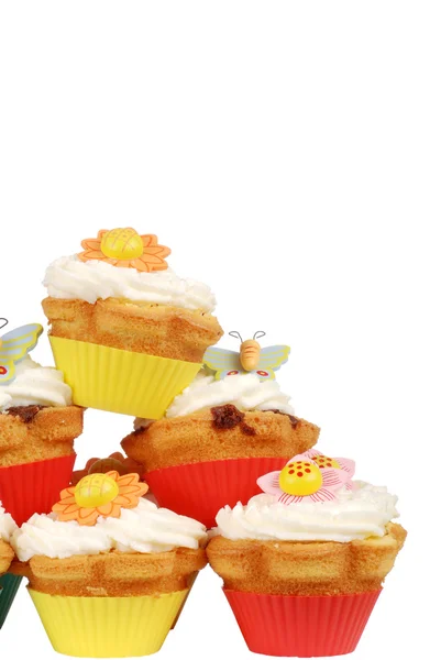 Stack of spring cupcakes — Stock Photo, Image