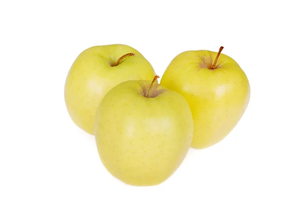 Golden Delicious focus on front stem — Stock Photo, Image