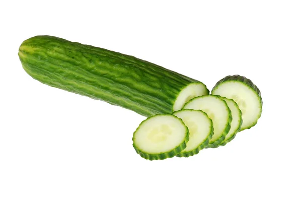 Komkommer met segmenten — Stockfoto
