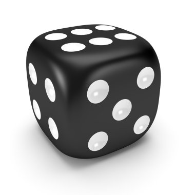 Black dice clipart