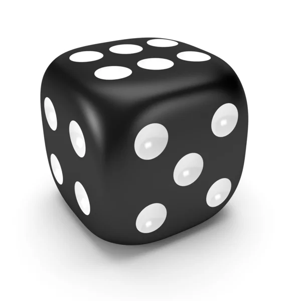 Black dice — Stock Photo, Image