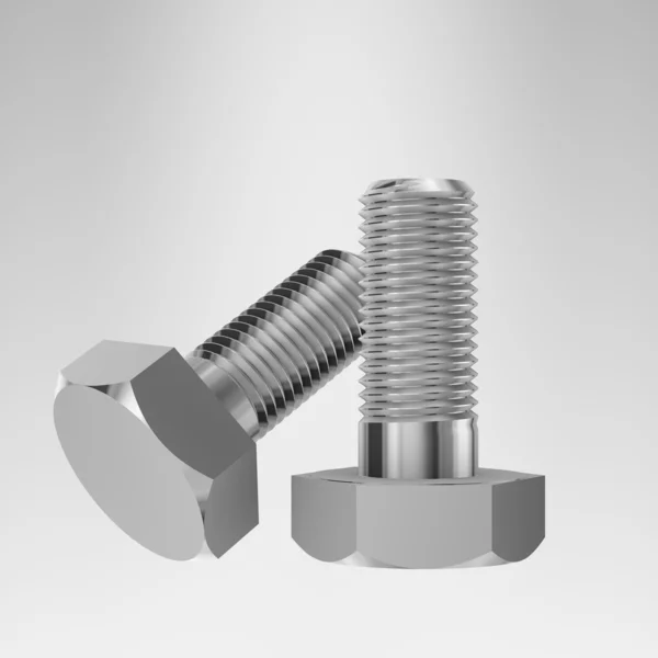 Metallic bolts — Stock Photo, Image