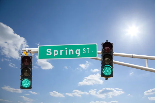 Spring street — Stockfoto