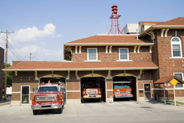 Fire station clipart