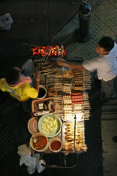 Vendedor de comida de rua — Fotografia de Stock