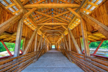 Covered bridge clipart