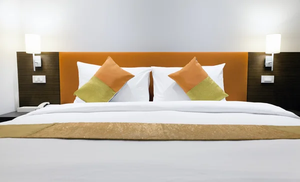 stock image Hotel bed