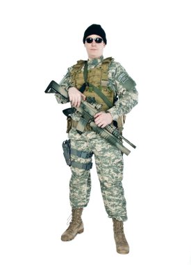 US soldier clipart