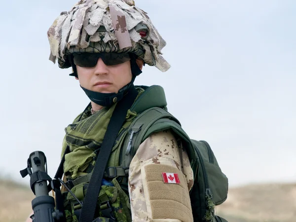 Kanadischer Soldat — Stockfoto