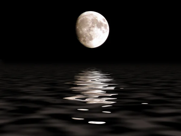Księżyc ścieżka — Zdjęcie stockowe