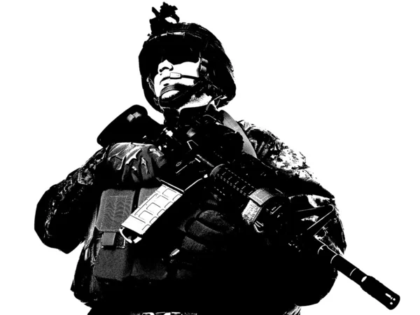 Nós soldado — Fotografia de Stock
