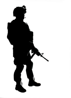 US soldier clipart