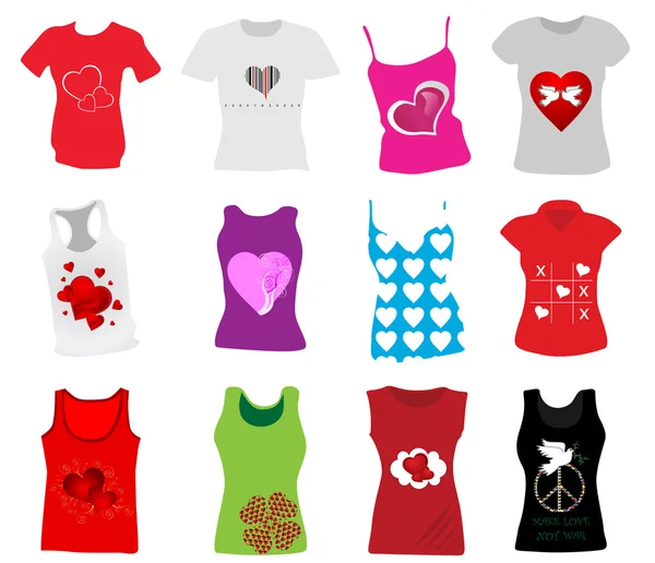 T-shirts femininas Vetores De Bancos De Imagens Sem Royalties
