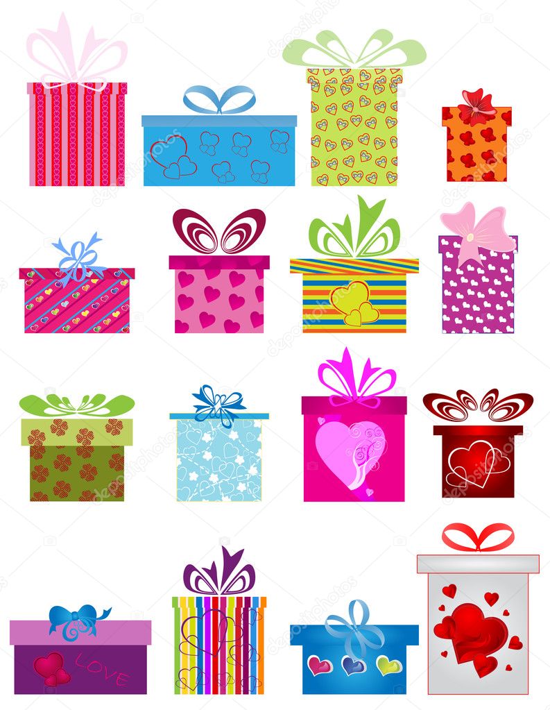 Different gift boxes