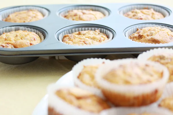 Muffins assados Fotografias De Stock Royalty-Free