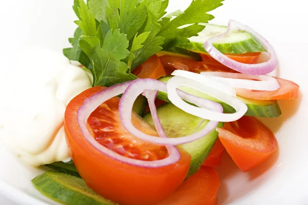 Salada em uma chapa — Fotografia de Stock