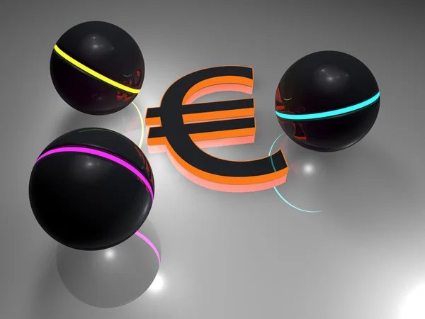 Euro - bolas — Fotografia de Stock