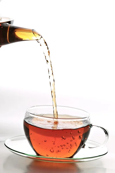Bardakta çay — Stok fotoğraf