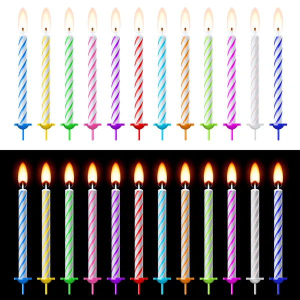 Svíčky sada — Stockový vektor