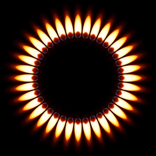 Flamme de gaz . — Image vectorielle