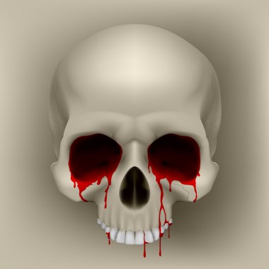 Bleeding Skull clipart