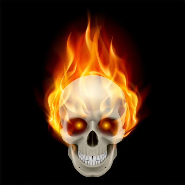Hořící lebky — Stockový vektor