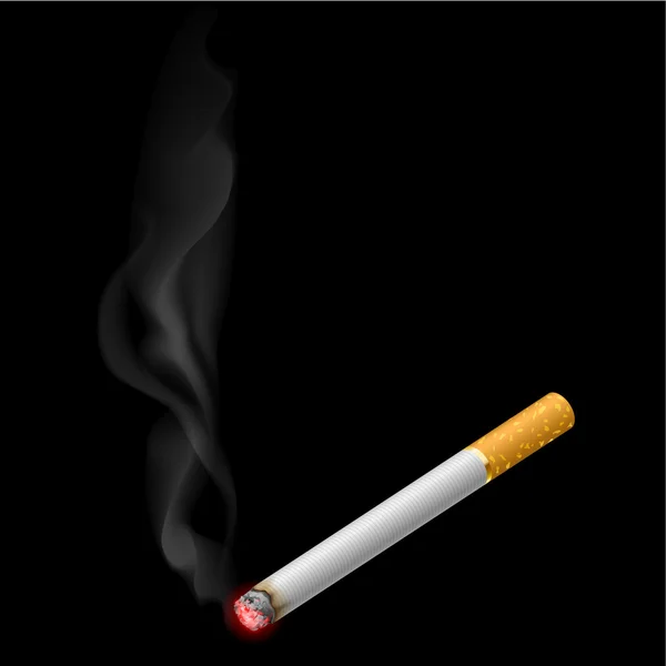 Αναμμένο τσιγάρο — Διανυσματικό Αρχείο