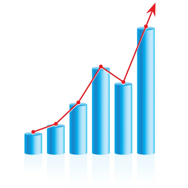 Üzleti grafikon — Stock Vector