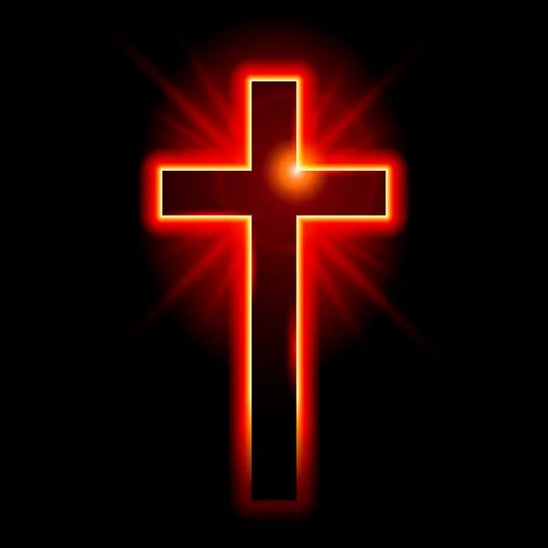 十字架のキリスト教のシンボル — ストックベクタ