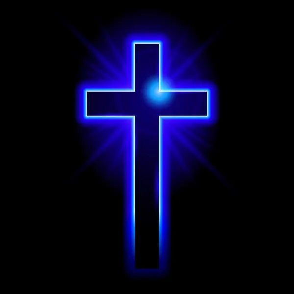 Christliches Symbol des Kruzifixes — Stockvektor